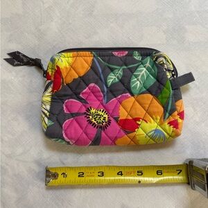 Vera Bradley Pink & Orange Quilted Cosmetic Bag